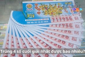 Trúng giải nhất được bao nhiêu tiền? Cơ cấu thưởng ra sao?