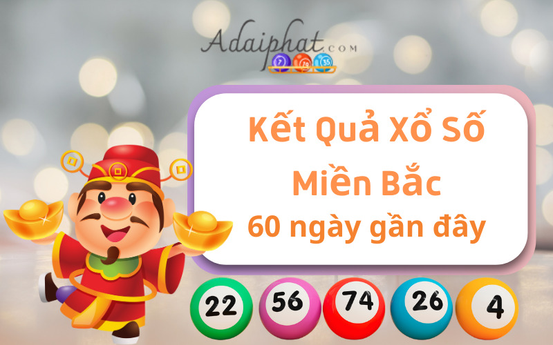 Kết quả xổ số miền Bắc 60 ngày gần đây