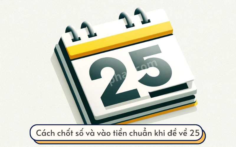 Cách chốt số và vào tiền chuẩn khi đề về 25