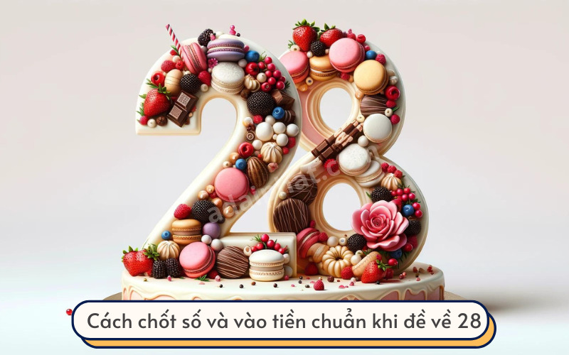 Cách chốt số và vào tiền chuẩn khi đề về 28