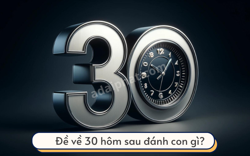 Đề về 30 hôm sau đánh con gì?