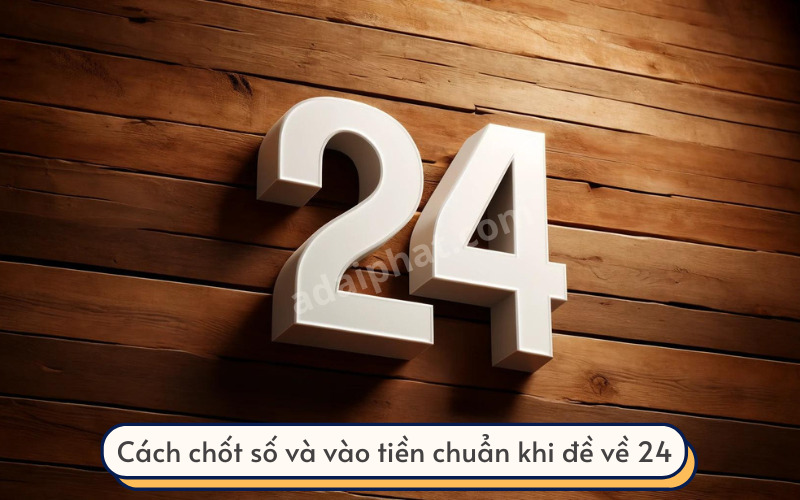 Cách chốt số và vào tiền chuẩn khi đề về 24