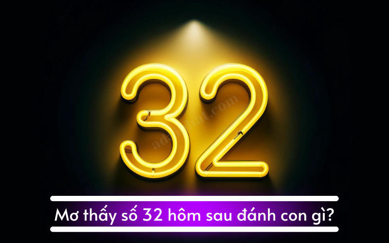 Mơ thấy số 32 hôm sau đánh con gì?