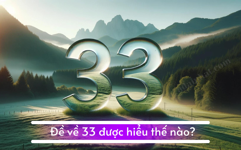 Đề về 33 được hiểu thế nào?